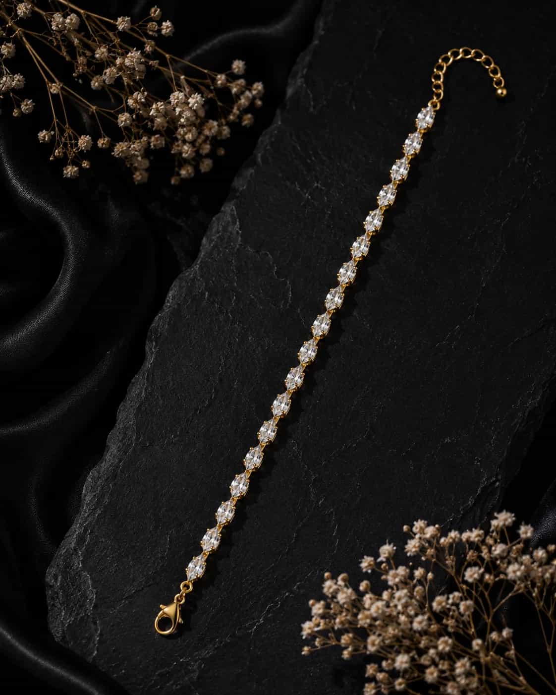 Marquise Crystal Tennis Bracelet