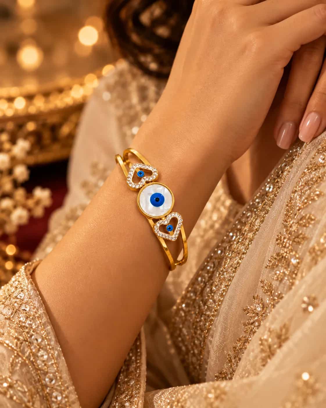Golden Evil Eye Bracelet